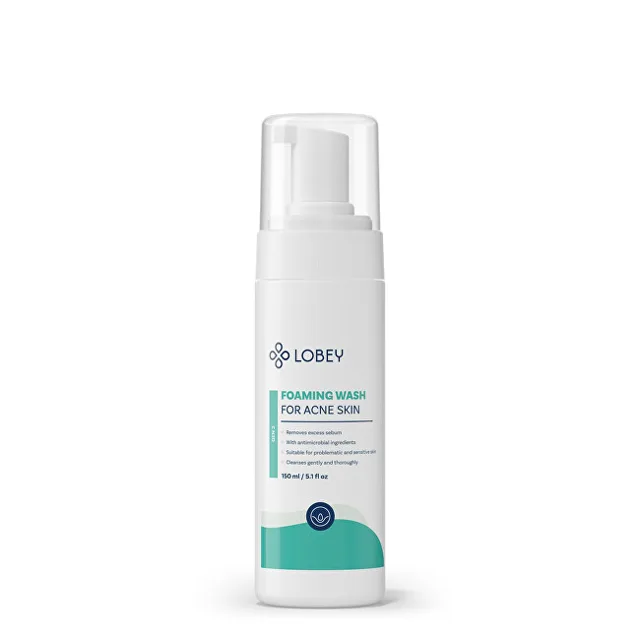 LOBEY Čisticí pěna na obličej i tělo Foaming Wash For Acne Skin 150 ml