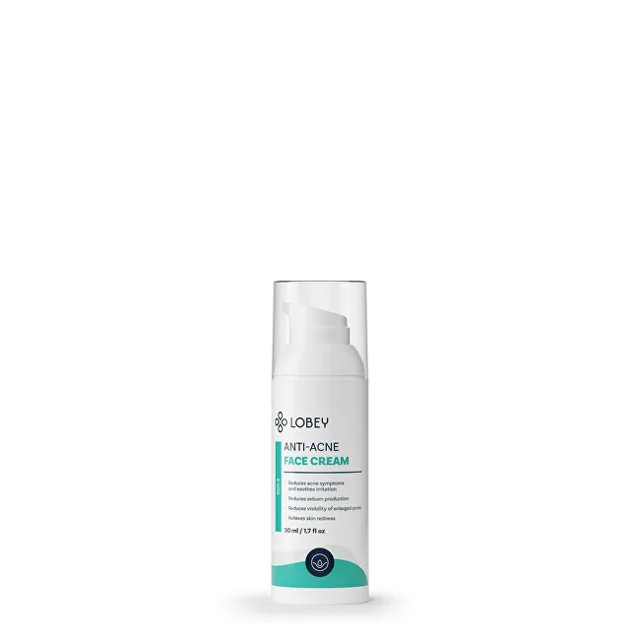 LOBEY Krém na akné na obličej i tělo Anti-Acne Face Cream 50 ml