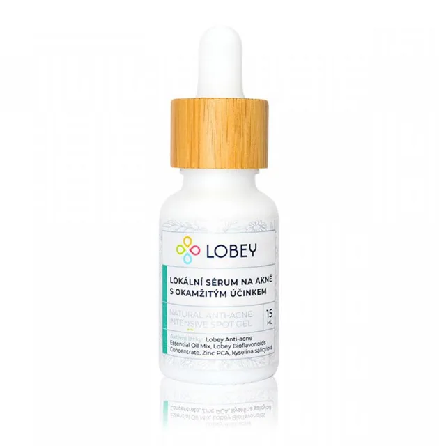 Lobey Lokální sérum na akné s okamžitým účinkem 15ml