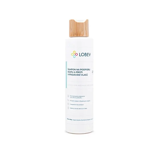 LOBEY Šampon na podporu růstu a proti vypadávání vlasů Shampoo 200 ml
