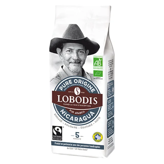 LOBODIS Mletá káva z Nikaraguy BIO 250 g