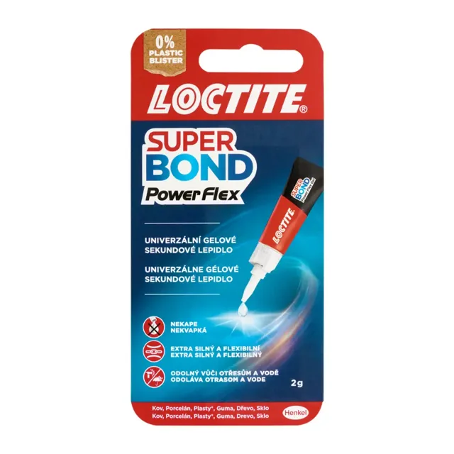 Loctite Univerzální sekundové lepidlo Super Bond Power Flex 2 g