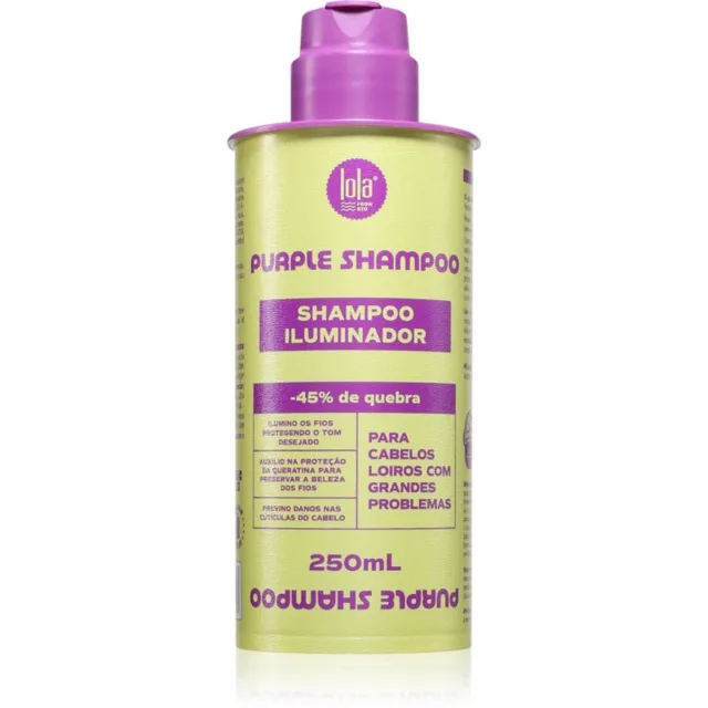 Lola Cosmetics Shampoo Iluminador fialový šampon pro blond vlasy 250 ml
