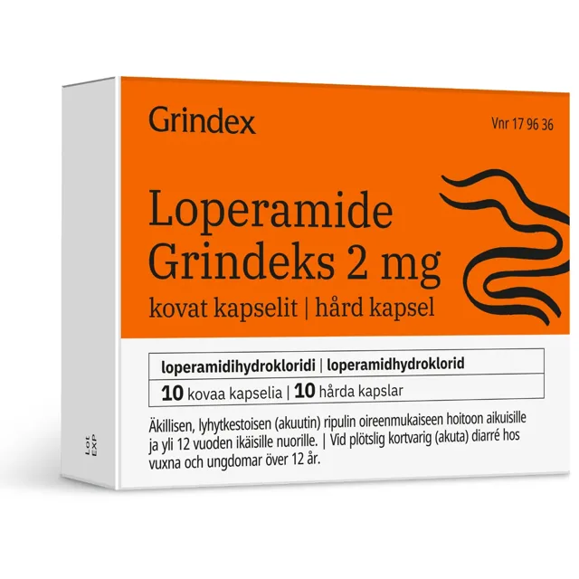 Loperamide Grindeks 2 mg tvrdé tobolky 20