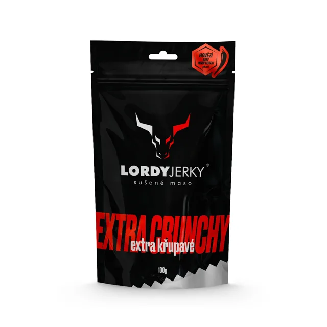 Lordy Jerky Hovězí sušené maso LORDY JERKY, 100g, Pikant