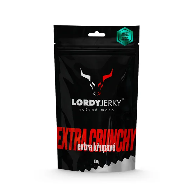 Lordy Jerky Krůtí sušené maso LORDY JERKY, 100g, Citron - Mandle