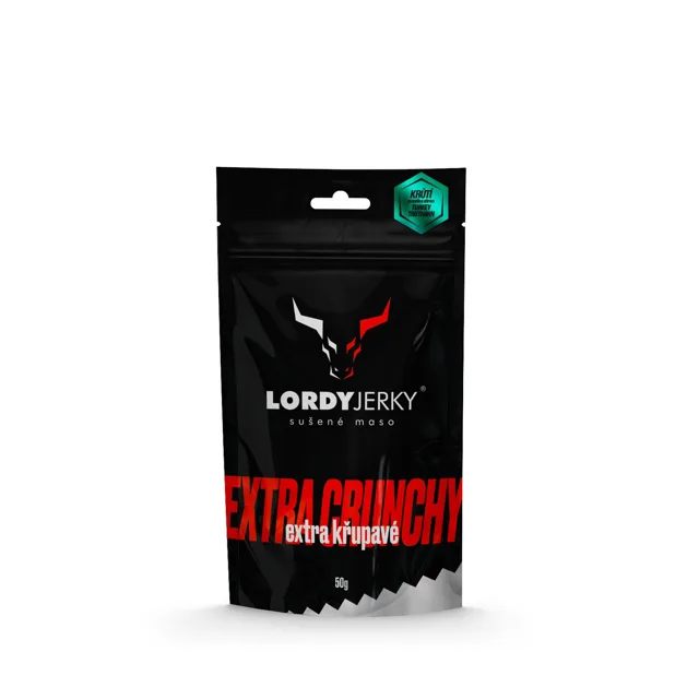 Lordy Jerky Krůtí sušené maso LORDY JERKY, 50g, Citron - Mandle