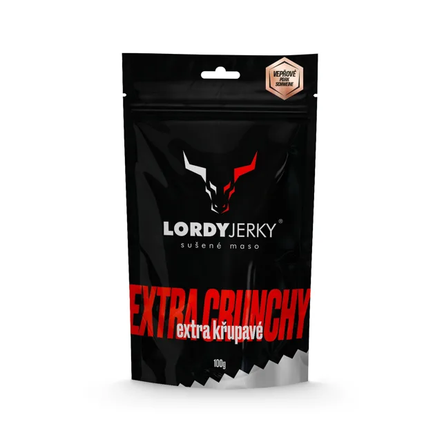 Lordy Jerky Vepřové sušené maso LORDY JERKY, 100g, Pikant