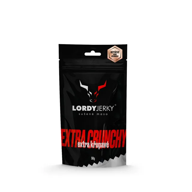 Lordy Jerky Vepřové sušené maso LORDY JERKY, Natural, 50g