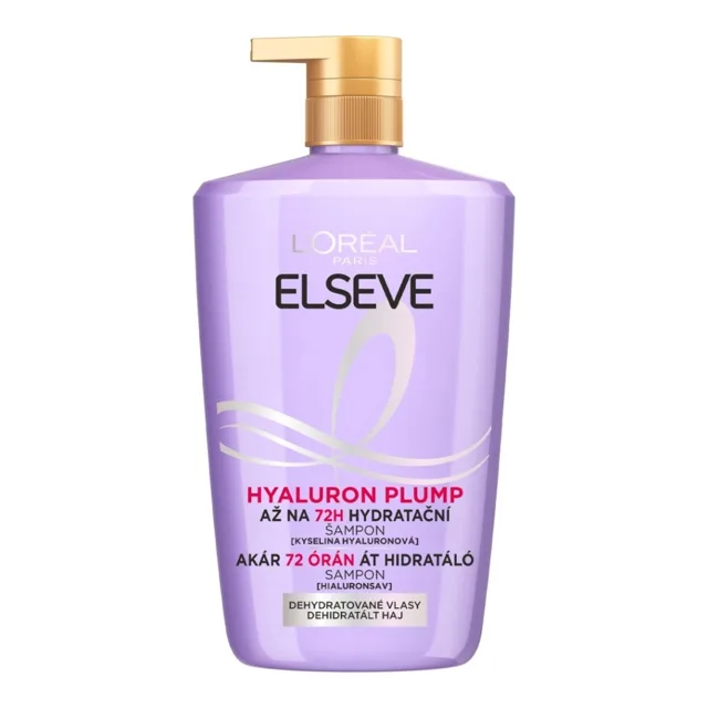 Loréal Paris Elseve Plump 72H hydratační šampon s kyselinou hyaluronovou 1000 ml