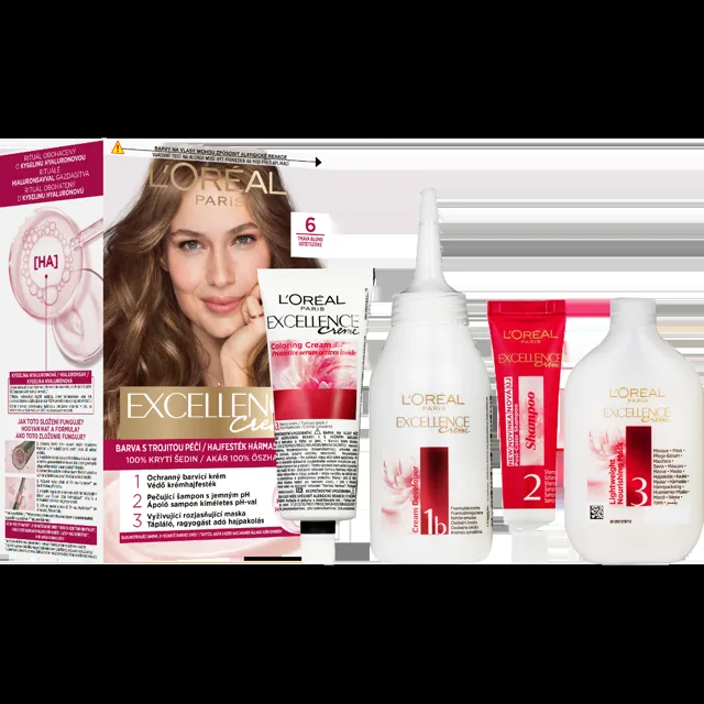 Loréal Paris Excellence Cream odstín 5 Tmavá blond barva na vlasy 1 ks