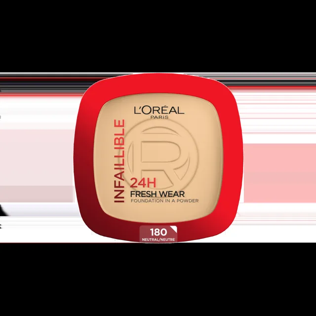 Loréal Paris Infaillible Fresh Wear 24H Foundation in a Powder odstín 180 Neutral make-up v pudru 9 g