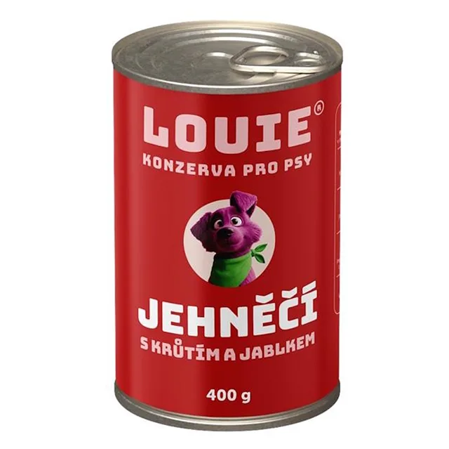 LOUIE Konzerva pro psy jehněčí s jablky 400 g