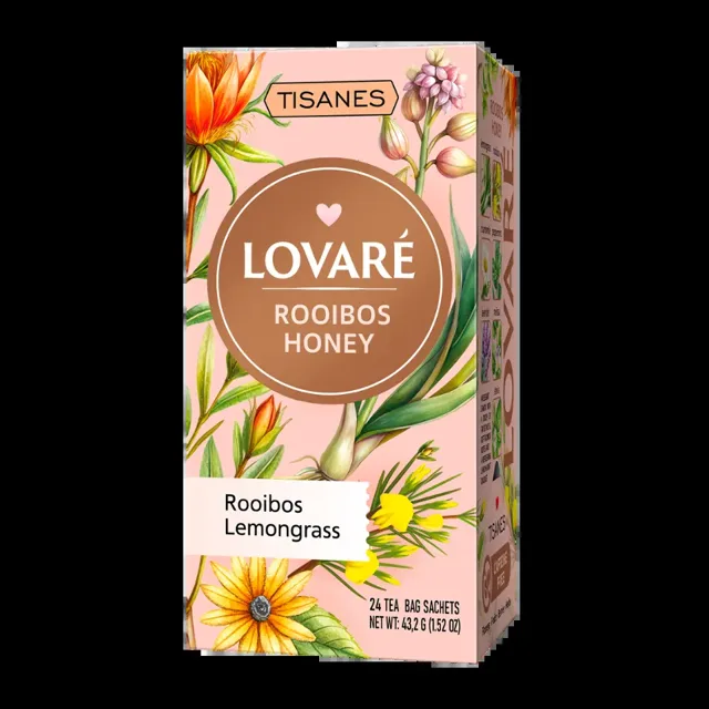 Lovaré Bylinný čaj Rooibos Honey 43,2 g