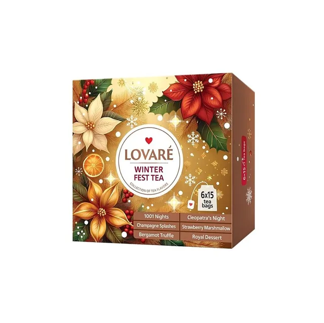 LOVARÉ Fest tea set kolekce čajů 90 sáčků