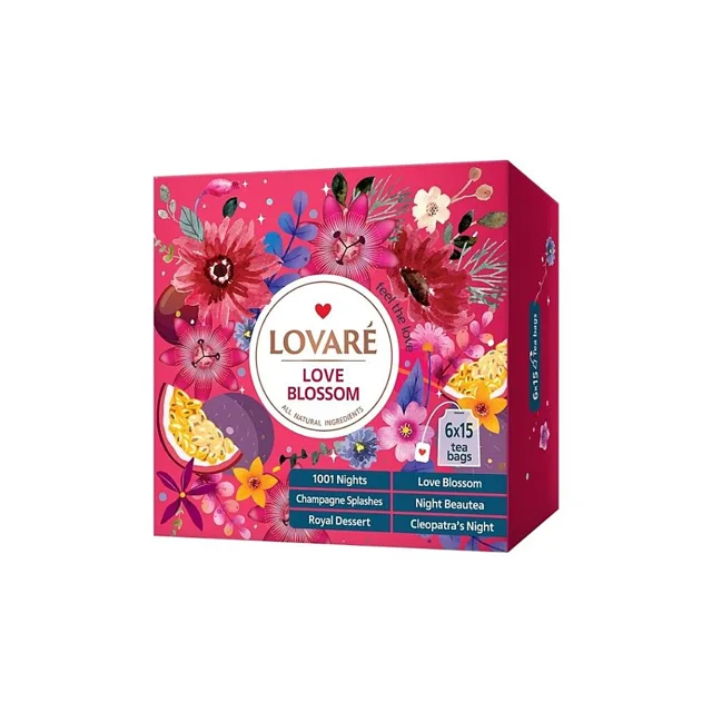 LOVARÉ Love blossom kolekce čajů 90 sáčků