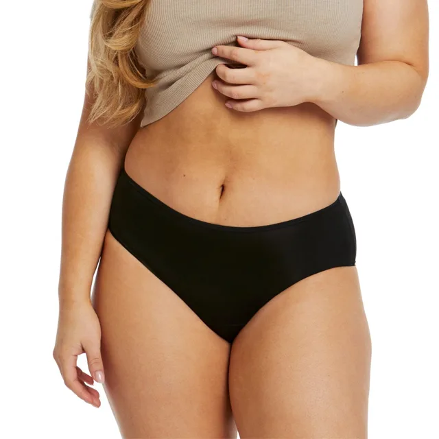 Love Luna Menstruační kalhotky Midi Black Eco (LOVE003ECO) XXL
