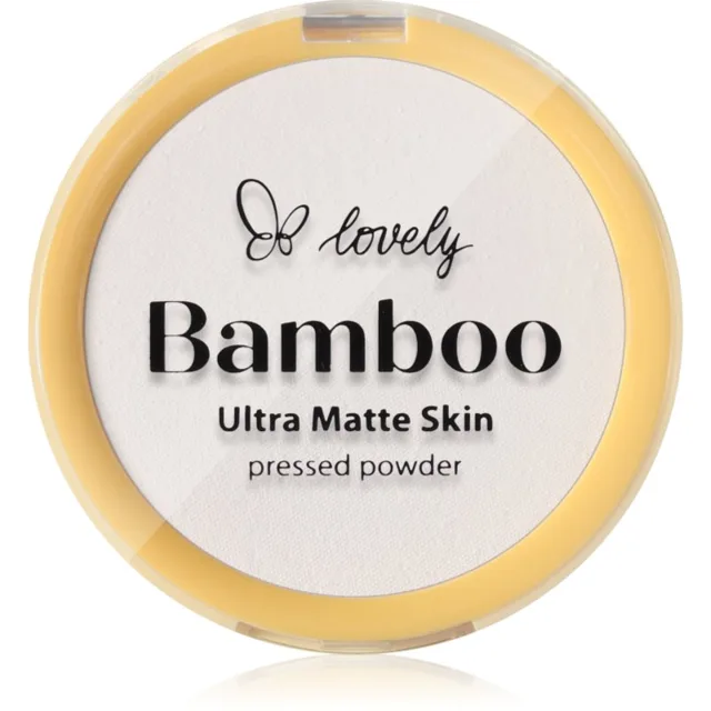 Lovely Bamboo Pressed Powder matující pudr odstín Transparent 1 ks