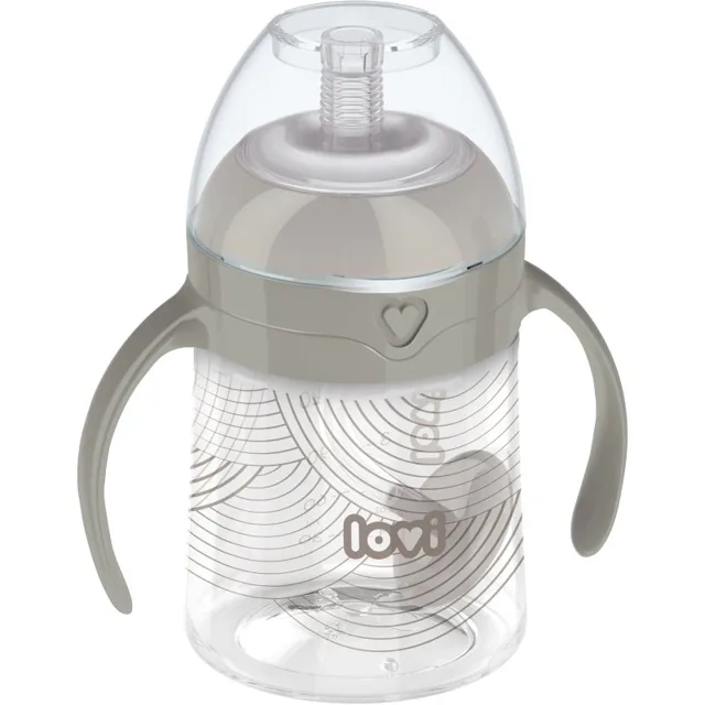 LOVI First Cup hrnek s brčkem 1 ks