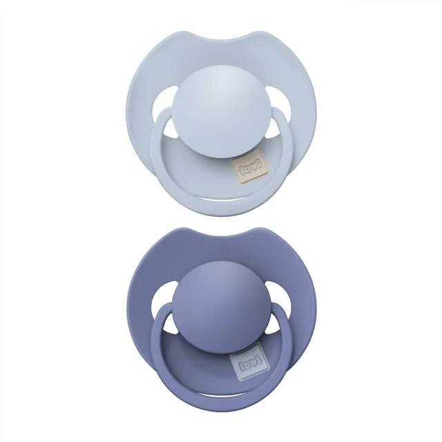 LOVI PRIME 18m+ dudlík Baby Blue/Blue 2 ks