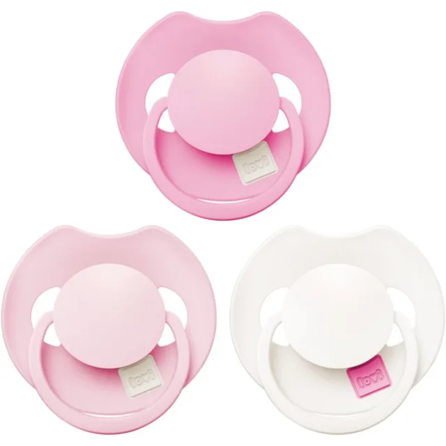 LOVI PRIME 18m+ dudlík Peony Pink 3 ks