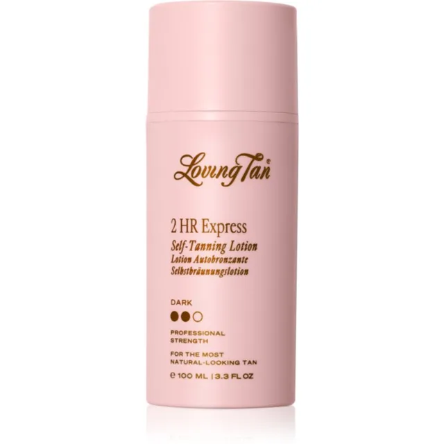 Loving Tan 2 HR Express hydratační samoopalovací mléko odstín Dark 100 ml
