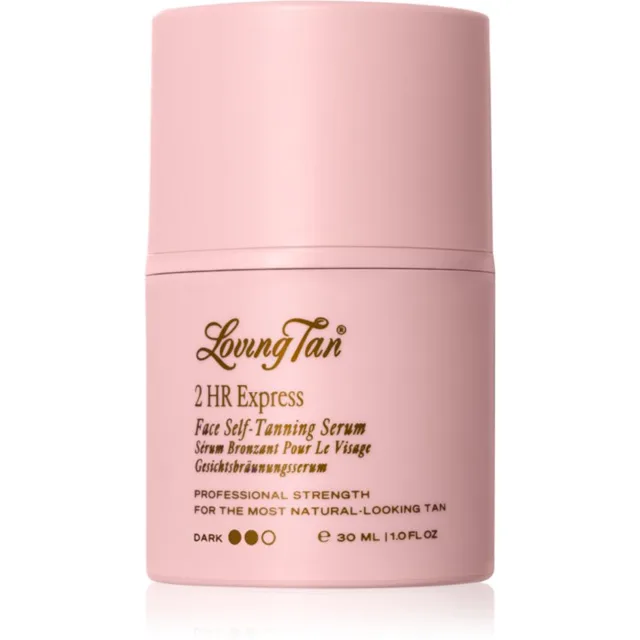 Loving Tan 2 HR Express samoopalovací sérum na obličej odstín Dark 30 ml