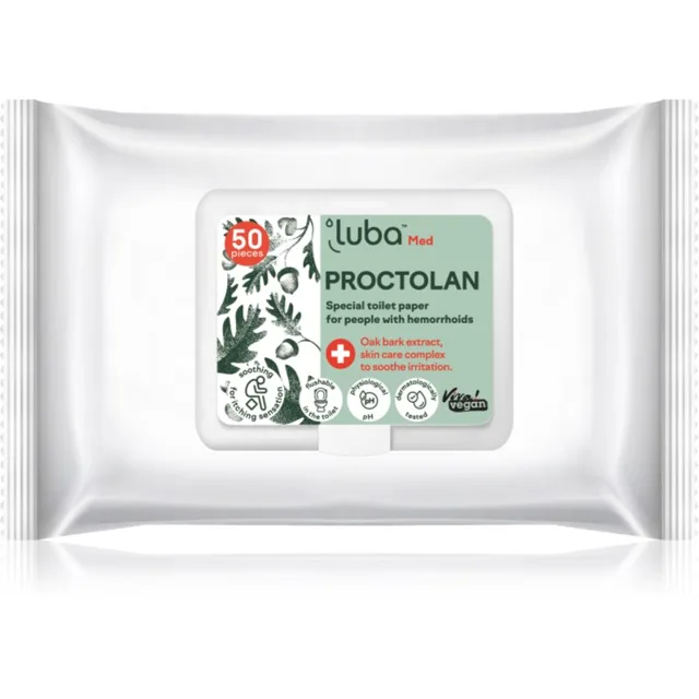 Luba Med Proctolan vlhčený toaletní papír na hemoroidy 50 ks