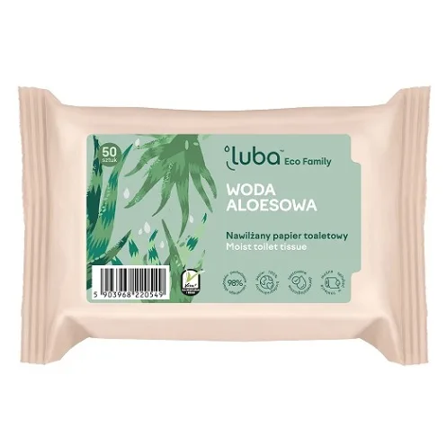 LUBA Vlhčený toaletní papír Aloe 50 ks