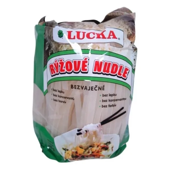 LUCKA Těstoviny rýžové tenké nudle 250 g