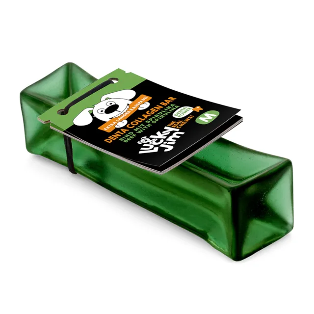 Lucky Jim kolagenová tyčinka se spirulinou - 2 x 60 g, velikost M