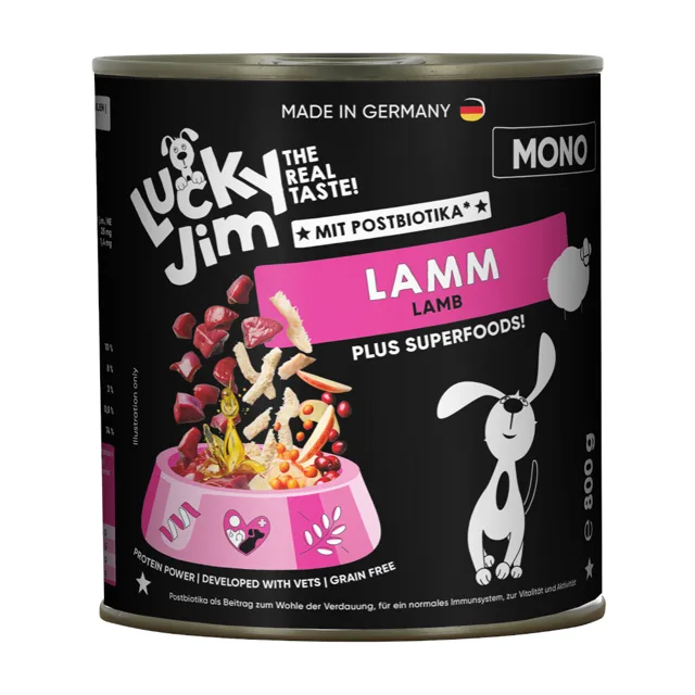 Lucky Jim Mono 6 x 800 g - jehněčí