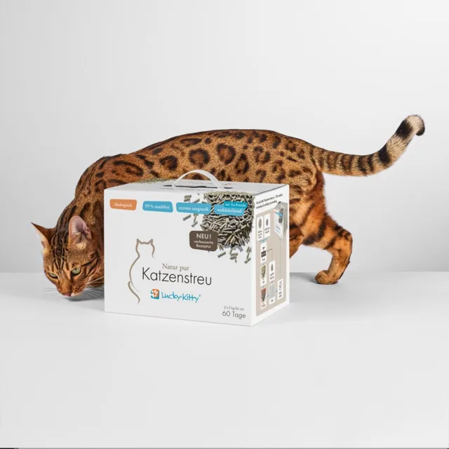Lucky Kitty stelivo pro kočky "Natur Pur" - Sensitiv - 2 x 3 kg