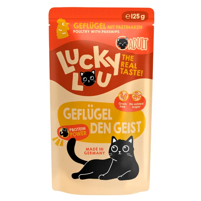 Lucky Lou Adult 16 x 125 g - drůbeží