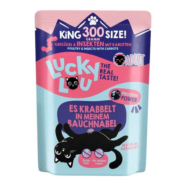Lucky Lou Adult 2 x 300 g - výhodné balení - drůbež a hovězí