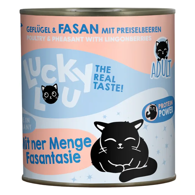 Lucky Lou Adult 6 ks (6 x 800 g) - drůbež a kachna