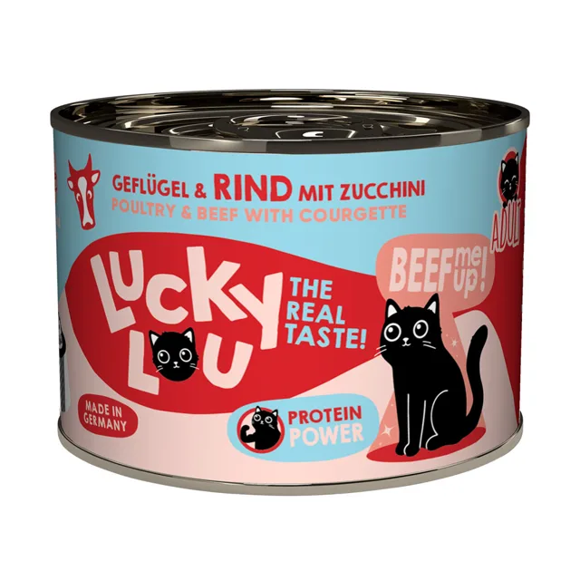 Lucky Lou Adult 6 x 200 g - drůbeží a hovězí
