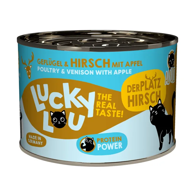 Lucky Lou Adult 6 x 200 g - drůbeží a jelení