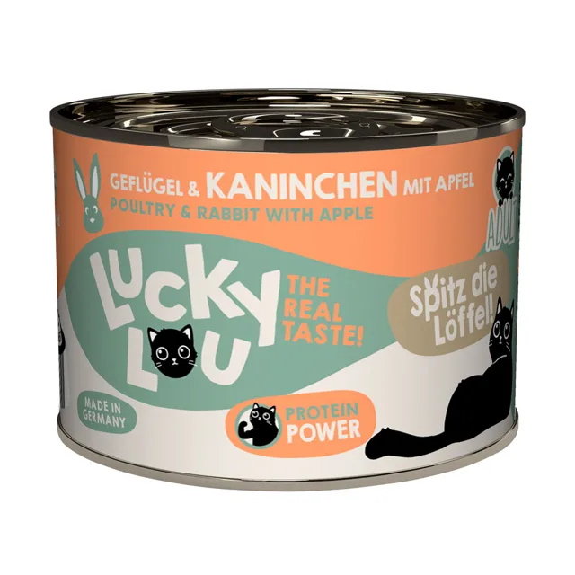 Lucky Lou Adult 6 x 200 g - drůbeží a králičí