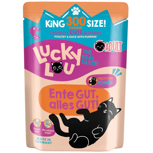 Lucky Lou Adult 6 x 300 g - drůbež a kachna