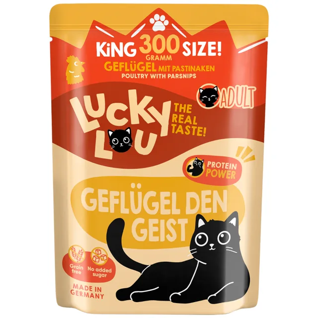 Lucky Lou Adult 6 x 300 g - drůbež a pstruh
