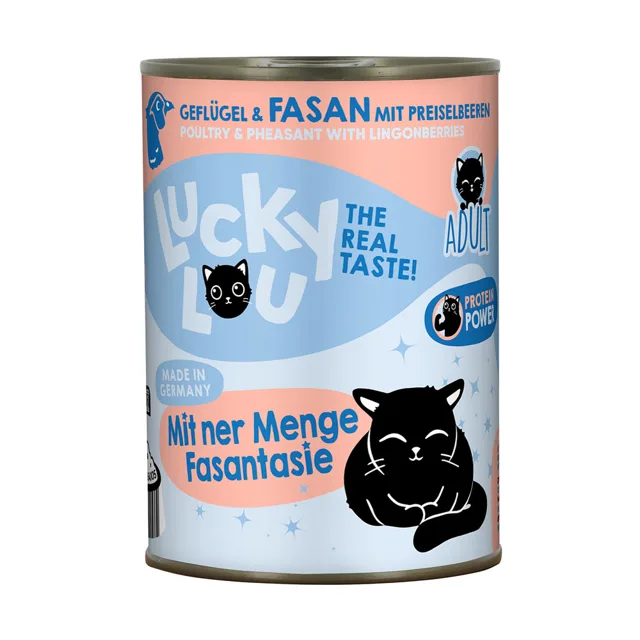 Lucky Lou Adult 6 x 400 g - drůbeží a bažant