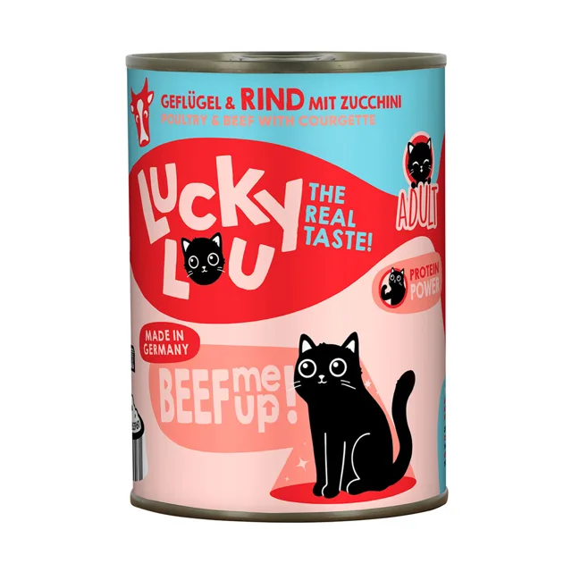 Lucky Lou Adult 6 x 400 g - drůbeží a hovězí