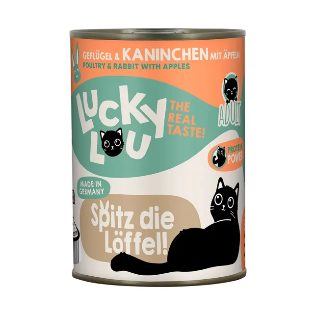 Lucky Lou Adult 6 x 400 g - drůbeží a králičí