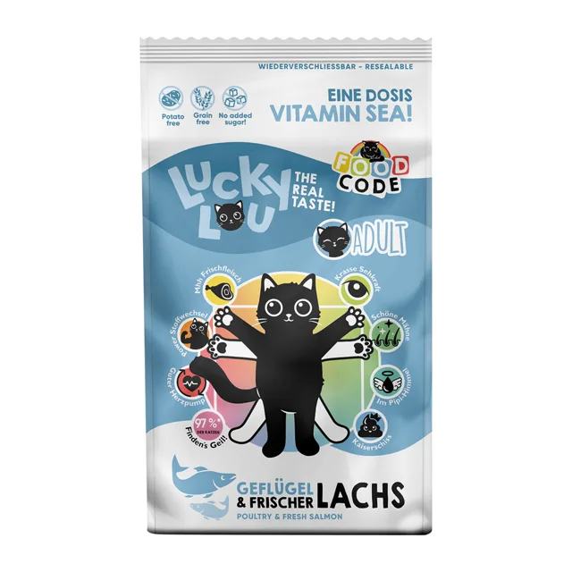Lucky Lou Adult drůbež a losos - 1,7 kg