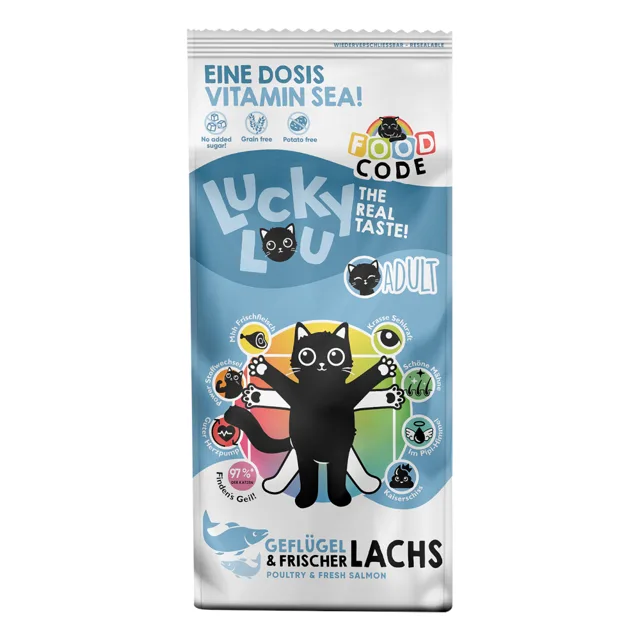 Lucky Lou Adult drůbež a losos - výhodné balení: 2 x 3 kg