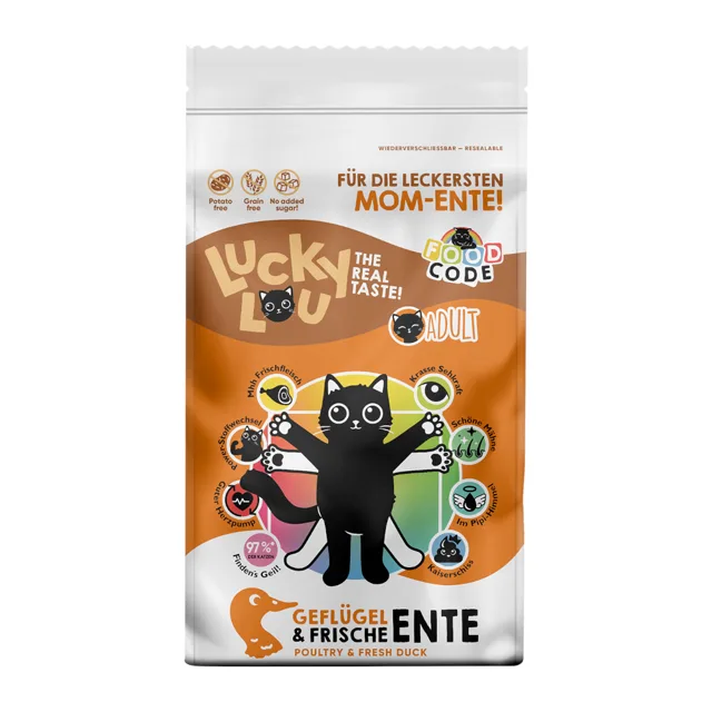 Lucky Lou Adult drůbeží a kachna - 9 kg