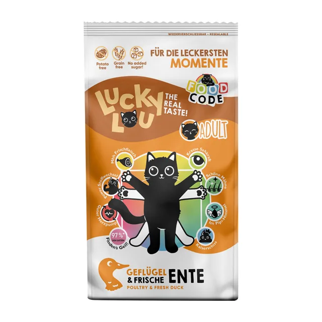 Lucky Lou Adult drůbeží a kachna - výhodné balení: 2 x 340 g