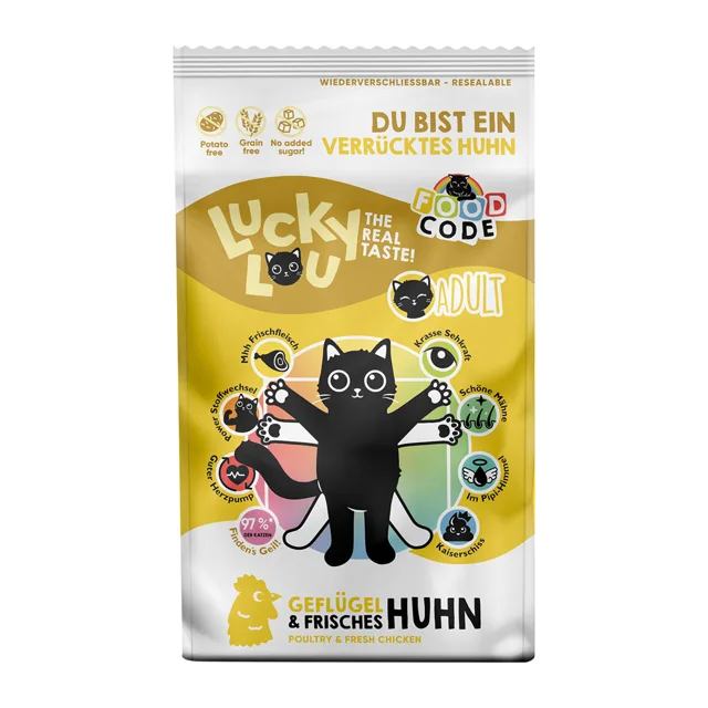 Lucky Lou Adult drůbeží a kuřecí - 1,7 kg