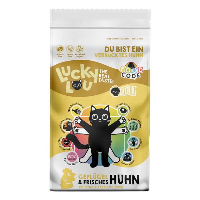 Lucky Lou Adult drůbeží a kuřecí - 9 kg